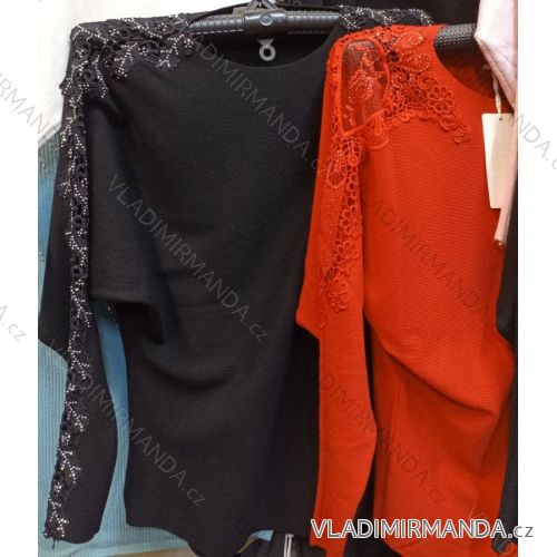 Sveter slabý netopierie rukáv dámsky (S-XL) TALIANSKÁ MÓDA MA621150