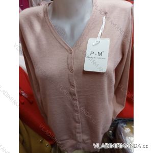 Sveter na gombíky dlhý rukáv dámsky (S-XL) POĽSKÁ MÓDA PME219639C