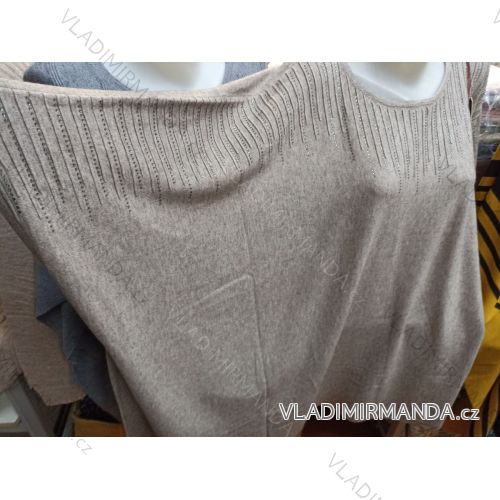 Tunika oversize teplá dlhý rukáv dámska nadrozměr (3XL-6XL) TALIANSKÁ MÓDA MA121LV6317
