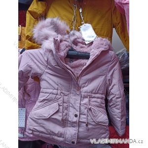 Bunda zimná s kapucňou dorast detská dievčenské (4-12 rokov) GRACE TM221G87358