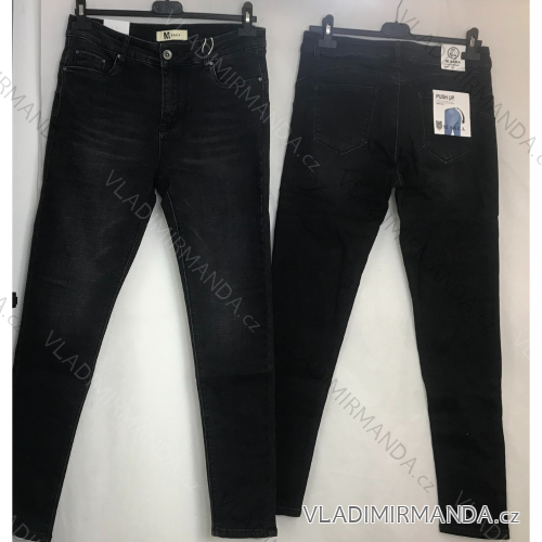 Rifle jeans douhé push up dámske nadrozmerné (29-38) M.SARA MA120MF8500