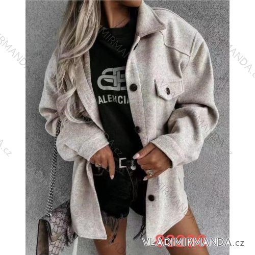 Bunda dlhý rukáv dámska (S / M ONE SIZE) TALIANSKÁ MÓDA IMM2183296