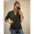Košile/halenka 3/4 rukáv dámská oversize (S/M ONE SIZE) ITALSKá MóDA IMM21103/DR vínová S / M
