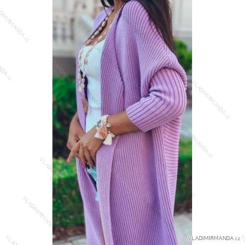 Cardigan pletený dlhý rukáv dámsky (S / M / L ONE SIZE) TALIANSKÁ MÓDA IMWL232204