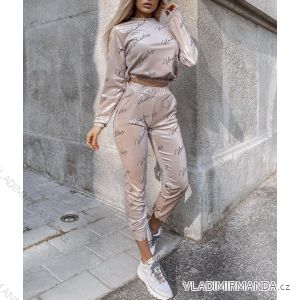 Súprava tepláková zamatová dámska (S / M ONE SIZE) TALIANSKÁ MÓDA IMWG216939