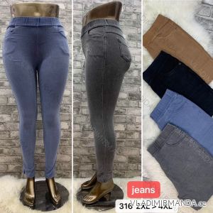 Nohavice jeans dlhé dámske nadrozměr (2XL-4XL) TURECKÁ MÓDA TMWL21316
