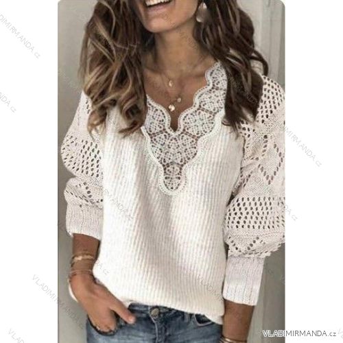 Sveter tenký dlhý rukáv dámsky (S / M ONE SIZE) TALIANSKÁ MÓDA IMWA216944