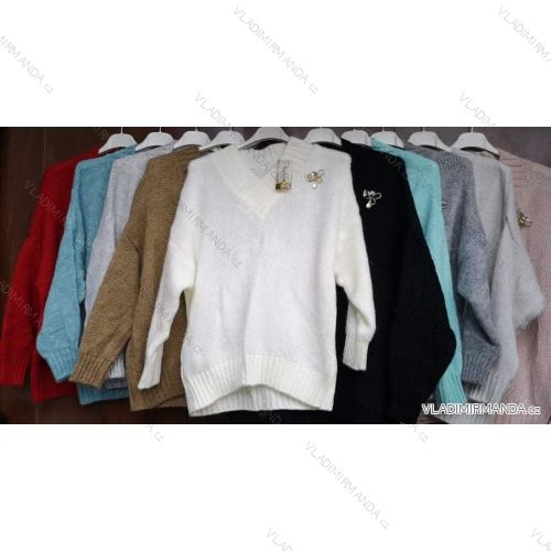 Sveter tenký dlhý rukáv dámsky (S / M ONE SIZE) TALIANSKÁ MÓDA IMWA216945