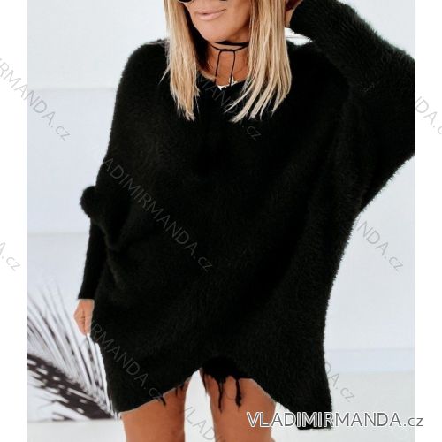 Sveter pletený oversize dlhý rukáv dámsky (M / L ONE SIZE) TALIANSKÁ MÓDA IMWG216970