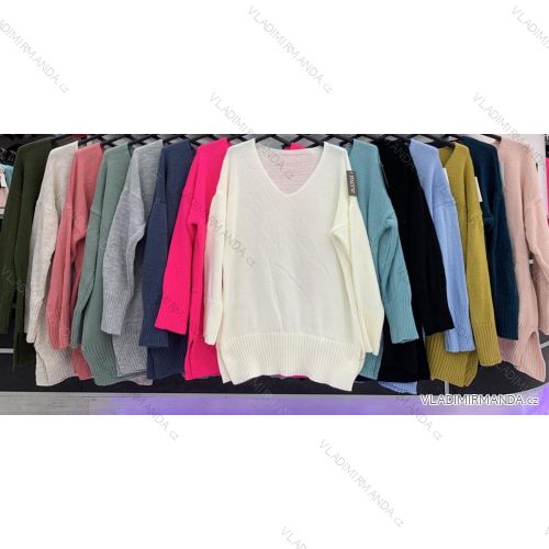 Sveter dlhý rukáv dámsky (L / XL ONE SIZE) TALIANSKÁ MÓDA IMWD217008