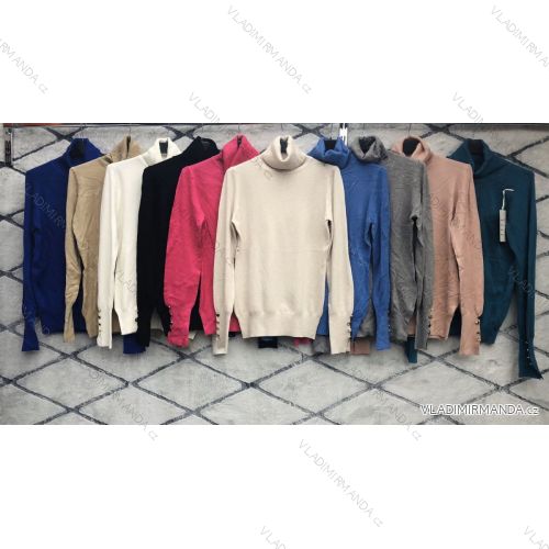 Sveter tenký s rolákom dlhý rukáv dámsky (S / M ONE SIZE) TALIANSKÁ MÓDA IMWA217024