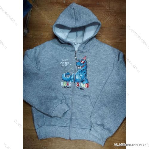 Mikina s kapucňou na zips detská dorast chlapčenská (104-134) Tuzzi TURECKÁ MÓDA TM221073