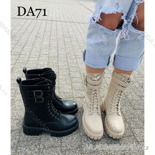 Topánky vysoké šnurovacie dámske (36-41) SSHOES OBUV OBSS21DA71