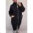 Mikina predĺžená dlhý rukáv dámska nadrozměr (XL / 2XL ONE SIZE) TALIANSKÁ MÓDA IMS21303