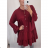 Košeľa dlouhý rukáv dámska oversize (uni L-XL) TALIANSKÁ MÓDA IMS20011