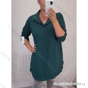 Košeľa 3/4 rukáv dámska oversize (uni L-XL) TALIANSKÁ MÓDA IMS20012