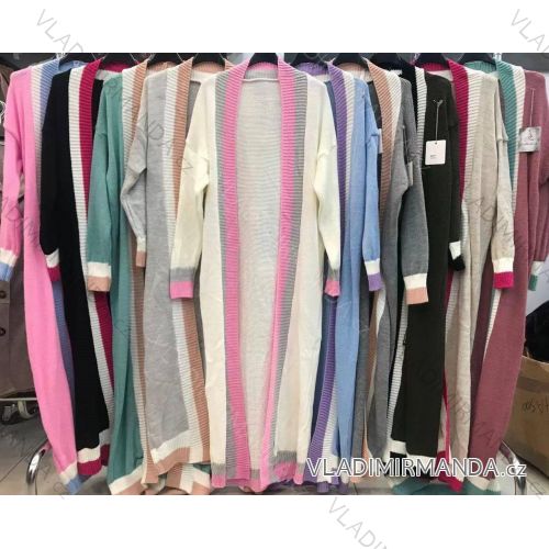 Cardigan pletený dlhý rukáv dámsky (S / M ONE SIZE) TALIANSKÁ MÓDA IMWA217056
