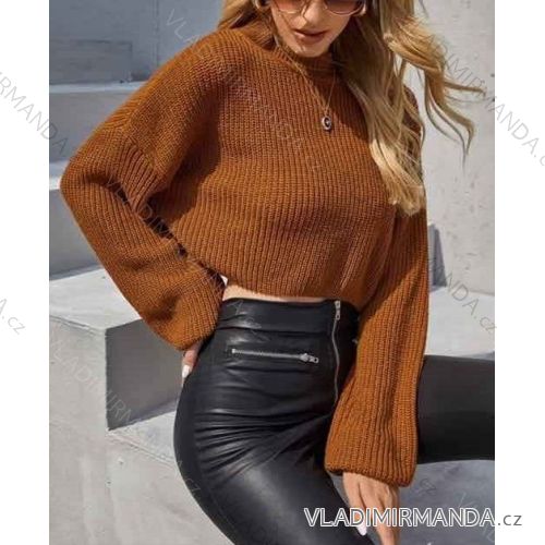 Sveter tenký dlhý rukáv dámsky (S / M ONE SIZE) TALIANSKÁ MÓDA IMWA217073