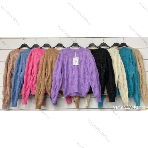 Sveter tenký dlhý rukáv dámsky (S / M ONE SIZE) TALIANSKÁ MÓDA IMWA217075