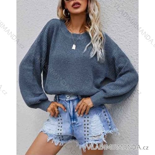 Sveter tenký dlhý rukáv dámsky (S / M ONE SIZE) TALIANSKÁ MÓDA IMWA217076