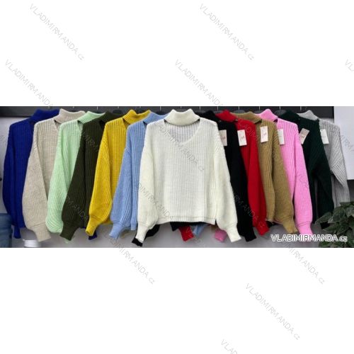 Sveter tenký rolák dlhý rukáv dámsky (S / M ONE SIZE) TALIANSKÁ MÓDA IMWB217111