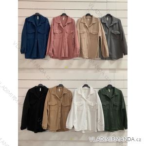 Kabátik jesenné dlhý rukáv dámsky (S / M ONE SIZE) TALIANSKÁ MÓDA IMWY21794