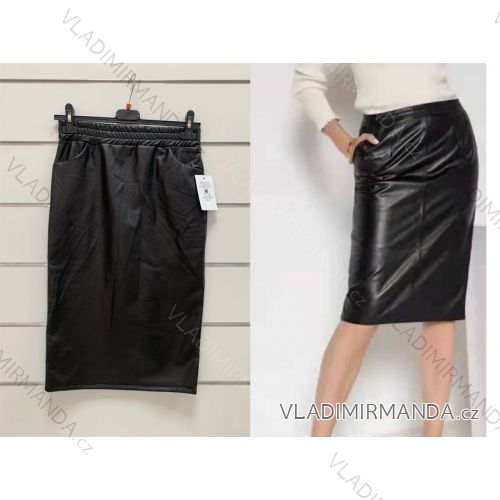 Sukňa koženková dámska (S / M ONE SIZE) TALIANSKÁ MÓDA IMWY21798