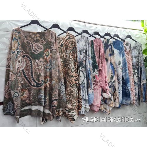 Tunika dlhý rukáv dámska (L / XL ONE SIZE) TALIANSKÁ MÓDA IMWD217131