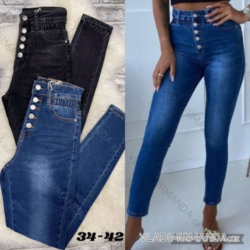 Rifle jeans dlhé dámske (34-42) JEANS JAW21220