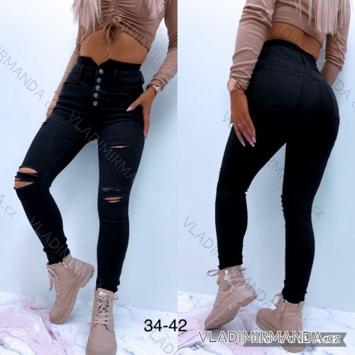 Rifle jeans dlhé dámske (34-42) JEANS JAW21230