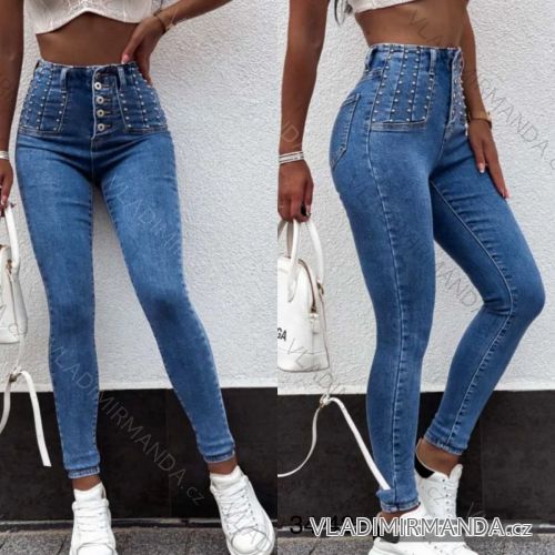 Rifle jeans dlhé dámske (34-42) JEANS JAW21234