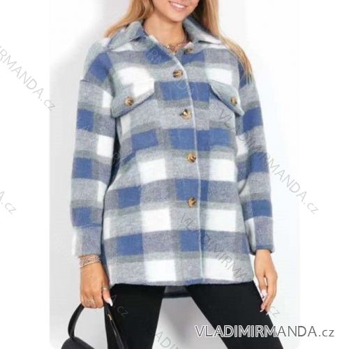 Kabátik flaušový na gombíky dámsky (S / M ONE SIZE) TALIANSKÁ MÓDA IMWC217173