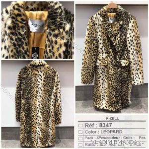 Kabát zimné dámsky leopard (SL) K-ZELL MODA KZE218347