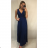 Šaty dlhé spoločenské elegantné ligot plesové dámske (UNI S / M) TALIANSKÁ MÓDA IMM21954