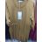 Šaty 3/4 rukáv dámske nadrozměr (XL / 2XL ONE SIZE) TALIANSKÁ MÓDA IMS21305/DR XL/XXL vínová