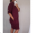 Šaty klasik dlhý rukáv dámske (L/XL ONE SIZE) TALIANSKÁ MÓDA IM721301