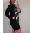 Šaty / tričko oversize voľnočasové dlhý rukáv dámske nadrozměr (XL / 2XL ONE SIZE) TALIANSKÁ MÓDA IM721309