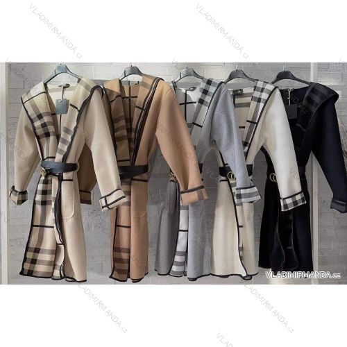 Cardigan elegantný s opaskom dlhý rukáv dámsky (S / M ONE SIZE) TALIANSKÁ MÓDA IMWD217204
