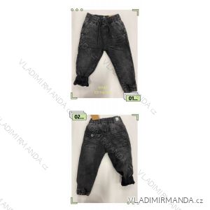 Nohavice rifle jeans zateplené detské dojčenské chlapčenské (1-5 LET) POĽSKÁ MÓDA HKW21GBH9045