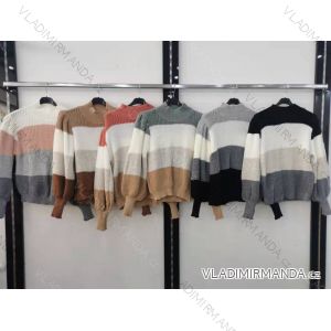 Sveter tenký dlhý rukáv dámsky (S / M ONE SIZE) TALIANSKÁ MÓDA IMR21414
