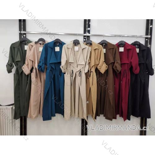 Kabát dlhý dámsky (S / M ONE SIZE) TALIANSKÁ MÓDA IMR21418