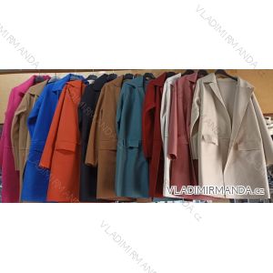 Kabát flaušový dlhý rukáv dámsky (M / L ONE SIZE) TURECKÁ MÓDA TMA21052