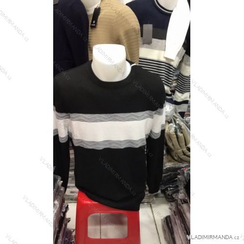 Sveter dlhý rukáv pánska nadrozměr (XL-5XL) TURECKÁ MÓDA TM921117
