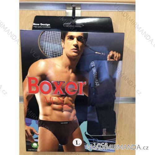 Slipy pánske nadrozmerné bavlnené (l-3XL) BOXER BSL100