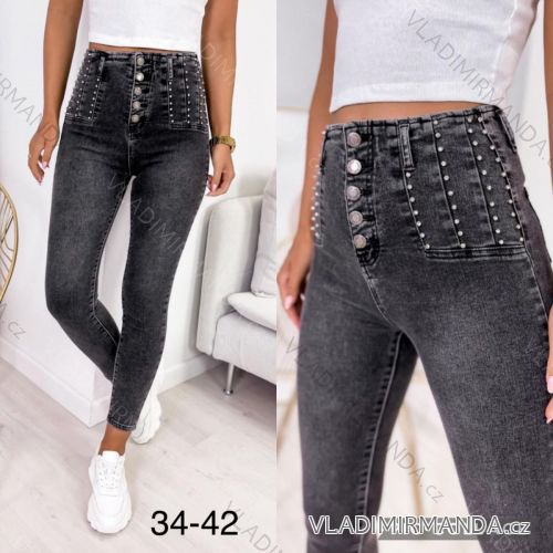 Rifle jeans dlhé dámske (34-42) M.SARA MSR217252