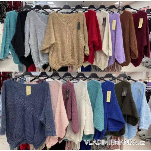 Sveter dlhý rukáv dámsky (S / M ONE SIZE) TALIANSKÁ MÓDA IMWD217356