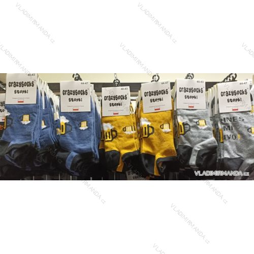 Ponožky crazysocks členkové slabé veselé pánske (40-43, 44-47) POLSKÁ MÓDA DPP21311