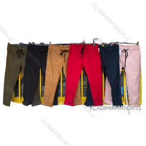 Kalhoty strečové dlouhé dámské (M/L ONE SIZE) ITALSKÁ MÓDA IMD211194