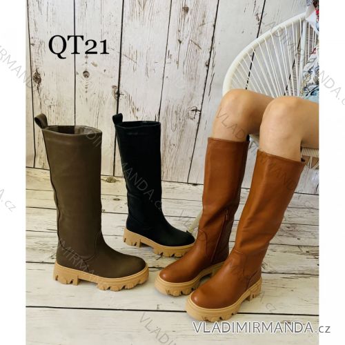 Čižmy vysoké dámske (36-41) SSHOES OBUV OBSS21QT21