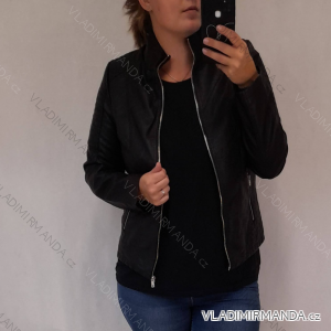 Bunda koženková nadrozmerná dámska (3XL-7XL) S. West MA121BRO119-1